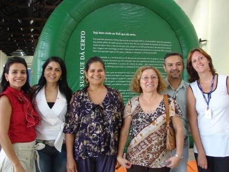 Muito eficientes!A equipe da secretaria estadual de saúde responsável pela Mostra em Campo Grande !