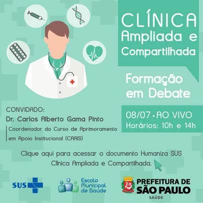 Formação em Debate sobre a Clínica Ampliada e Compartilhada - Rede ...