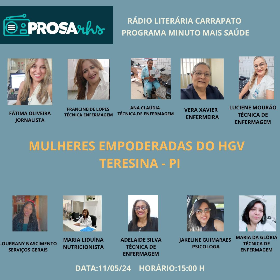 Vamos para mais uma Prosa RHS! Mulheres Empoderadas do HGV 3ªEdição! | Rede  Humaniza SUS - O SUS QUE DÁ CERTO